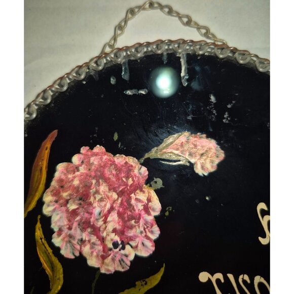 Hand-Painted Religious Wall Plaques With Bible Verses Floral Design - Picture 8 of 12